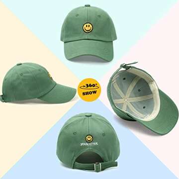 SONMONY Smile Face Toddler Baseball Cap for Boys & Girls