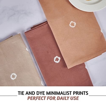 Folkulture Tie Dye Kitchen Towels Set of 3 Cotton Dishcloths