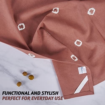 Folkulture Tie Dye Kitchen Towels Set of 3 Cotton Dishcloths