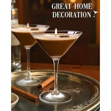 Vaiheng Martini Coffee Candles Gifts for Women, Scented Candles Unique Gifts for Women,Funny Cute Cool Cereal Soy Wax Candles for Home, Bedroom,Coffee Bar Scented for Christmas, Birthday,Halloween