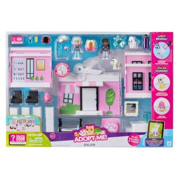 Adopt Me! Pet Salon Deluxe Playset - Top Online Game - Exclusive Virtual Item Code Included - Featur...