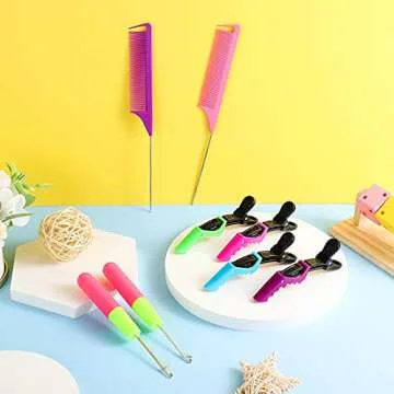 Luinabio Hair Crochet Hooks Set for Braiding & Extensions