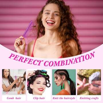 Luinabio Hair Crochet Hooks Set for Braiding & Extensions