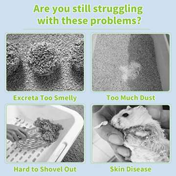 BNOSDM Small Animal Potty Training Litter 5.5lb Critter Litter for Hamster Bunny Bedding Odor Control Rabbit Litter Pellets for Guinea Pigs Rats Dwarf Hamsters Gerbils Ferrets Hedgehogs (Apple)