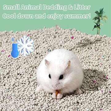 BNOSDM Small Animal Potty Training Litter 5.5lb Critter Litter for Hamster Bunny Bedding Odor Control Rabbit Litter Pellets for Guinea Pigs Rats Dwarf Hamsters Gerbils Ferrets Hedgehogs (Apple)