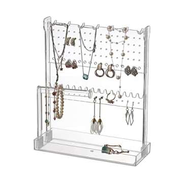 Sooyee 9-Tier Earring Organizer for Stylish Storage