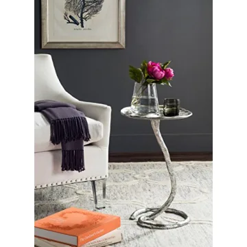 Artisan Mina Foil Petal Side Table for Stylish Living