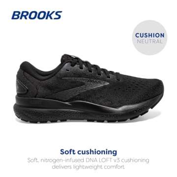 Brooks Men's Ghost 16 Neutral Running Shoe - Soft Cushion and Smooth Transitions