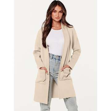 ANRABESS Women’s Casual Cardigan Sweater for Fall Fashion