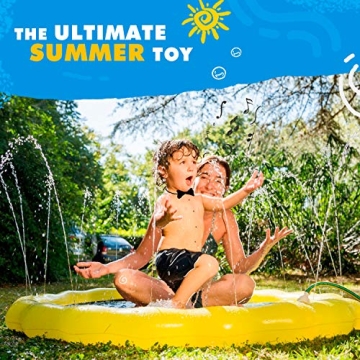 SplashEZ 3-in-1 Splash Pad for Kids Fun Learning Summer