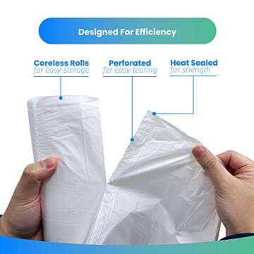 Reli. SuperValue 2-4 Gallon Trash Bags | 400 Count Clear Multi-Use Garbage Bags