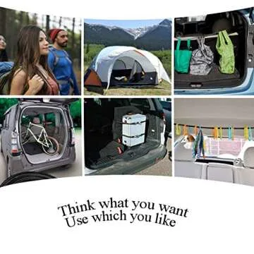 ZHOUBIN 48 Inch Black Bungee Cords with Hooks Heavy Duty, 2 Pcs