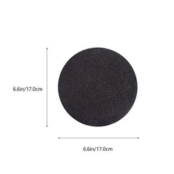 HEALLILY 8 Pcs Black Round Painting Cardboard Panels for Mandala Dotting Drawing Painting Art Supplies