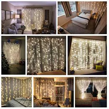 Magictec 300 LED Curtain String Light - 8 Modes & Warm White