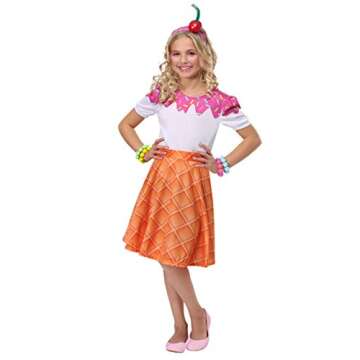 Fun Costumes Ice Cream Cone for Girls Medium