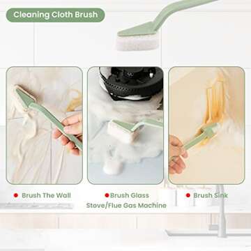 Deep Clean Kitchen Brush Set - 6 Essential Tools for Cleaning