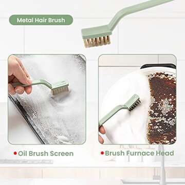 Deep Clean Kitchen Brush Set - 6 Essential Tools for Cleaning