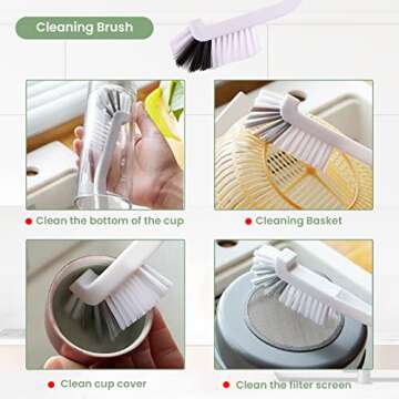 Deep Clean Kitchen Brush Set - 6 Essential Tools for Cleaning