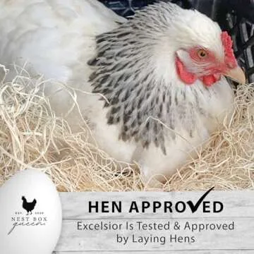 Nest Box Queen Excelsior Poultry Nest Pads - Superior Comfort and Support for Hens, 10 Pack