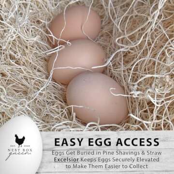 Nest Box Queen Excelsior Poultry Nest Pads, Made in USA, 10 Pack