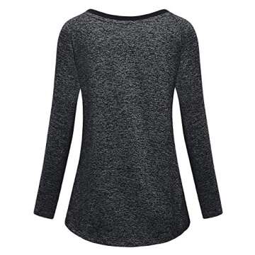 Miss Fortune Women’s Long Sleeve V-Neck Tee - Comfortable, Breathable, and Stylish Activewear for ...