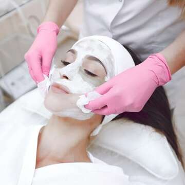 Schneider Nitrile Exam Gloves, 4-mil Medical Gloves Disposable Latex Free, Powder Free, Food Safe Gloves for Cooking, Cleaning, Examination, Cherry Blossom, Medium, 100-ct Box