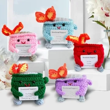 Emotional Support Crochet Dumpster Fire Doll