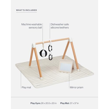 Lalo Eco-Friendly Baby Gym & Playmat For Babies - Easy Assembly