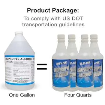 Premium 99.9% Pure Isopropyl Alcohol - 4 x 32 Oz Bottles