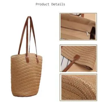 YYW Straw Bag: Chic Summer Rattan Handbag for Women