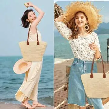 YYW Straw Bag: Chic Summer Rattan Handbag for Women