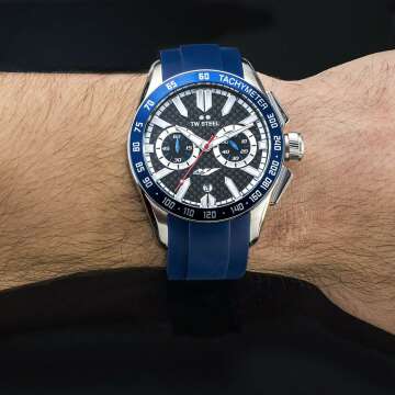 TW Steel Yamaha Racing Quartz Watch - Black Chrono Display