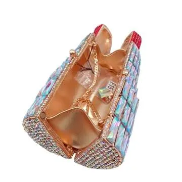 Stylish DEBIMY Rhinestone Evening Clutch for Women