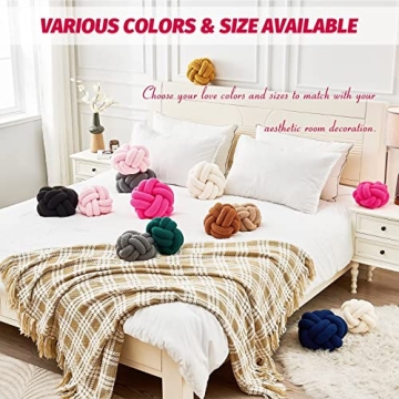 Uvvyui Knot Pillow - Vibrant Soft Plush Decor