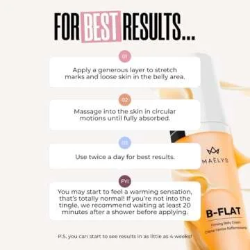 B-FLAT Belly Firming Cream for Stretch Marks and Tightening