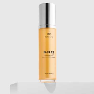 MAËLYS Cosmetics B-FLAT Belly Firming Cream - Stretch Mark Belly Cream - Tightening Belly Cream