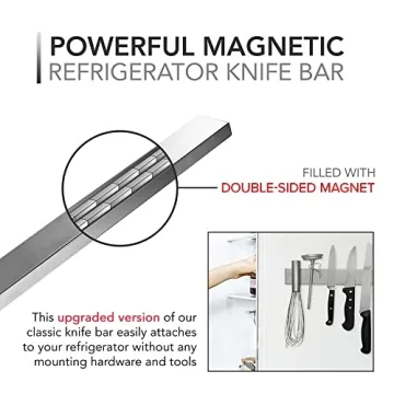 Premium Magnetic Knife Holder for Fridge Easy Install