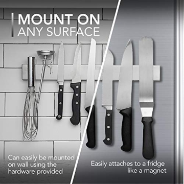 Premium Magnetic Knife Holder for Fridge Easy Install