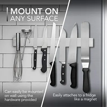 Premium Magnetic Knife Holder for Fridge Easy Install