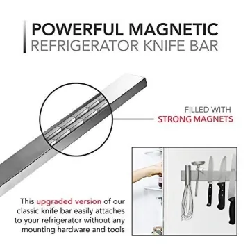Premium Magnetic Knife Holder for Fridge Easy Install