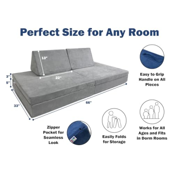 Mod Blox 6 Piece Soft Play Couch Set for Creative Kids