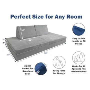 Mod Blox 6 Piece Soft Play Couch Set for Creative Kids