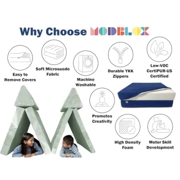 Mod Blox 6 Piece Soft Play Couch Set for Creative Kids
