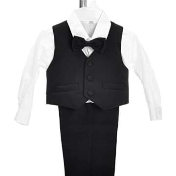 Dressy Daisy Toddler Boy Tuxedo Suit Set for Special Occasions