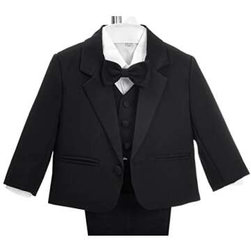 Dressy Daisy Toddler Boy Tuxedo Suit Set for Special Occasions
