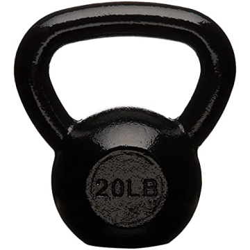 20-Pound Cast Iron Kettlebell for Strength Training