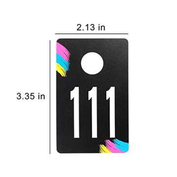 SUKIRA Live Sale Number Tags, Colorful and Reusable