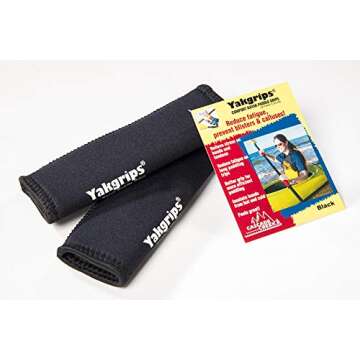 Yakgrips Takeapart Kayak Paddle Grips, No-Slip, Prevents Blisters (Black) - Cascade Creek