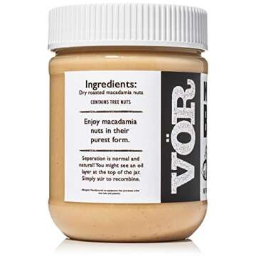 Vör Pure Macadamia Nut Butter Spread (11oz) | Only One Ingredient