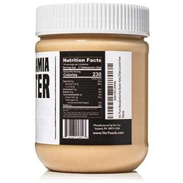 Vör Pure Macadamia Nut Butter Spread (11oz) | Only One Ingredient